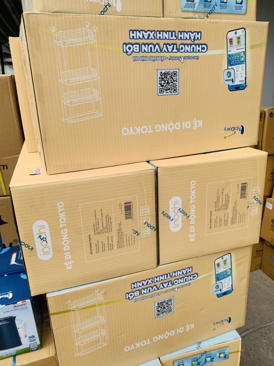 Kệ Di Động 4 Tầng Tokyo inochi